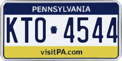 PA license plate KTO4544