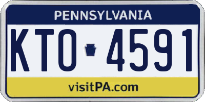 PA license plate KTO4591