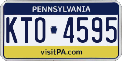 PA license plate KTO4595