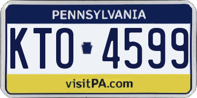 PA license plate KTO4599