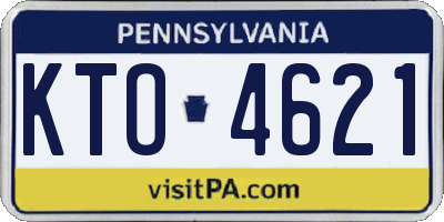 PA license plate KTO4621