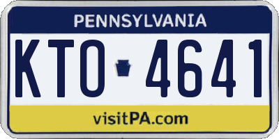 PA license plate KTO4641