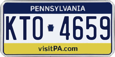 PA license plate KTO4659