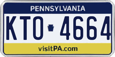 PA license plate KTO4664