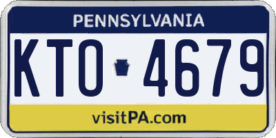 PA license plate KTO4679