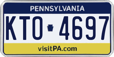 PA license plate KTO4697