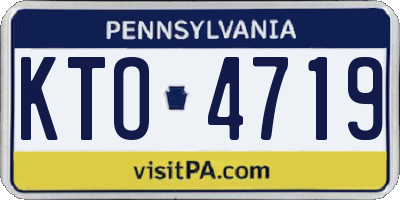 PA license plate KTO4719