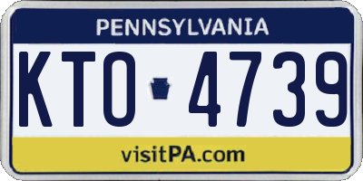 PA license plate KTO4739