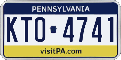 PA license plate KTO4741