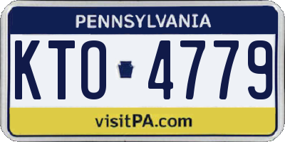 PA license plate KTO4779