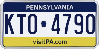 PA license plate KTO4790