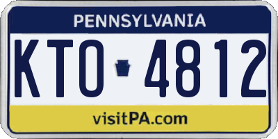 PA license plate KTO4812