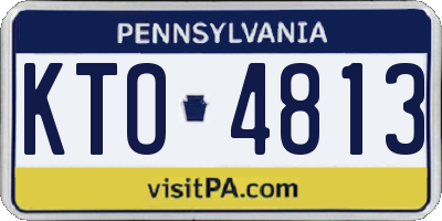 PA license plate KTO4813