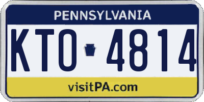 PA license plate KTO4814