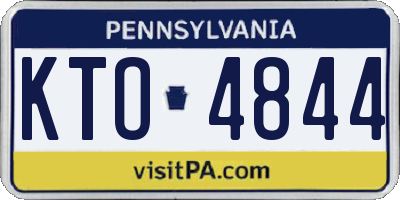 PA license plate KTO4844
