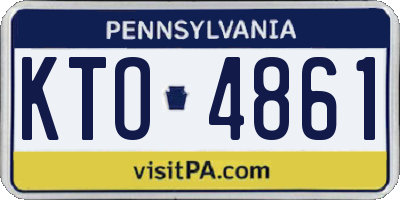 PA license plate KTO4861