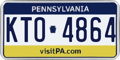 PA license plate KTO4864