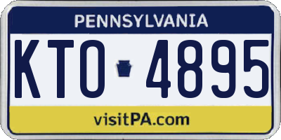 PA license plate KTO4895