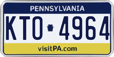 PA license plate KTO4964