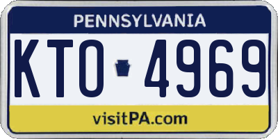 PA license plate KTO4969