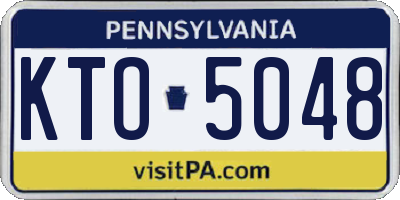PA license plate KTO5048