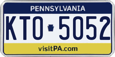 PA license plate KTO5052