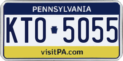 PA license plate KTO5055