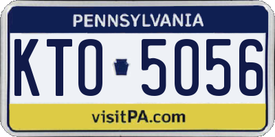 PA license plate KTO5056