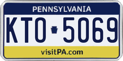 PA license plate KTO5069