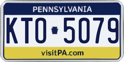 PA license plate KTO5079