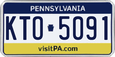PA license plate KTO5091