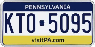 PA license plate KTO5095