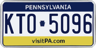 PA license plate KTO5096