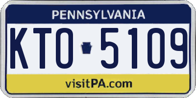 PA license plate KTO5109