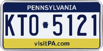 PA license plate KTO5121