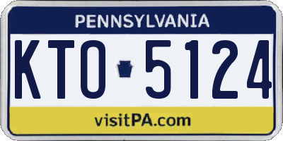 PA license plate KTO5124