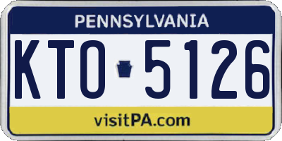 PA license plate KTO5126