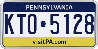 PA license plate KTO5128