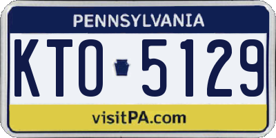 PA license plate KTO5129