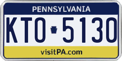 PA license plate KTO5130