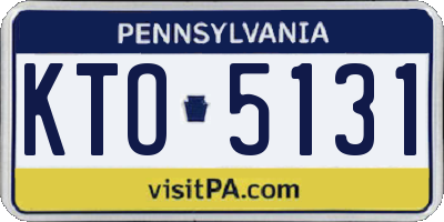 PA license plate KTO5131