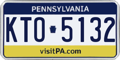 PA license plate KTO5132