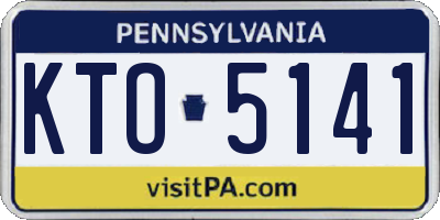 PA license plate KTO5141
