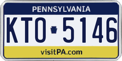 PA license plate KTO5146