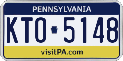 PA license plate KTO5148