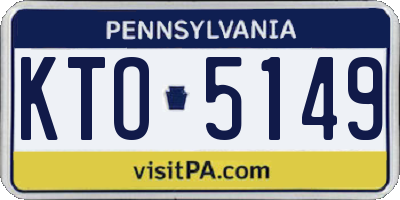PA license plate KTO5149