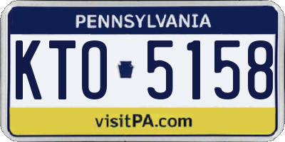 PA license plate KTO5158