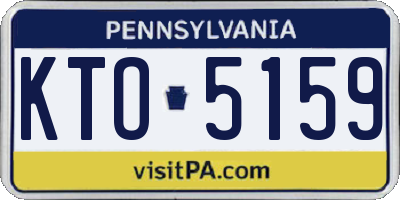PA license plate KTO5159