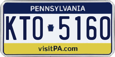 PA license plate KTO5160