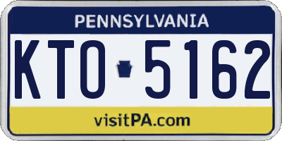 PA license plate KTO5162